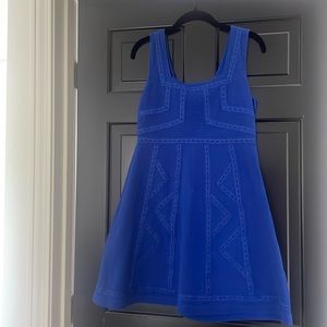 Maeve blue cotton Anthropologie dress size 6